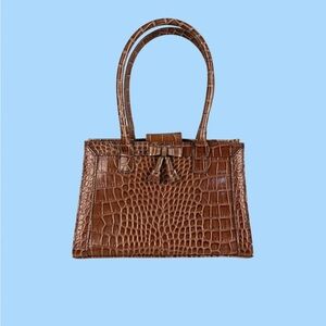 The Faux Croc Handbag